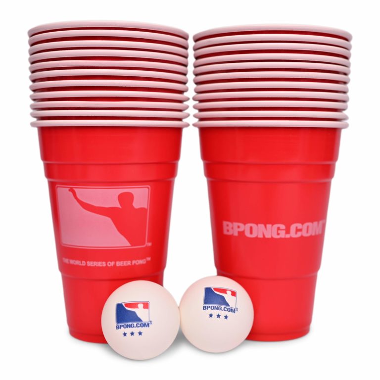 Beer Pong Tables, Cups, Balls, Racks of The of The World Series of Beer