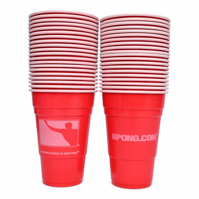 Beer Pong Tables, Cups, Balls, Racks of The of The World Series of Beer Pong BPONG
